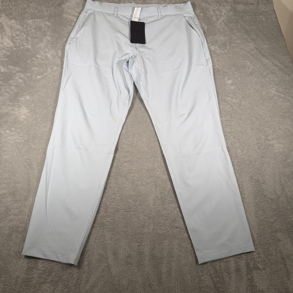 Fabletics The Only Pant Mens 35x32 Blue Ash Golf Stretch Water Resistant NWT